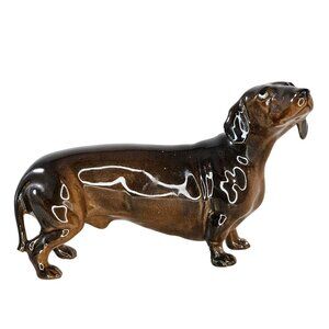 Hagen Renaker DW Dachshund Dog Knobby Figurine *Chipped* *Repaired*
